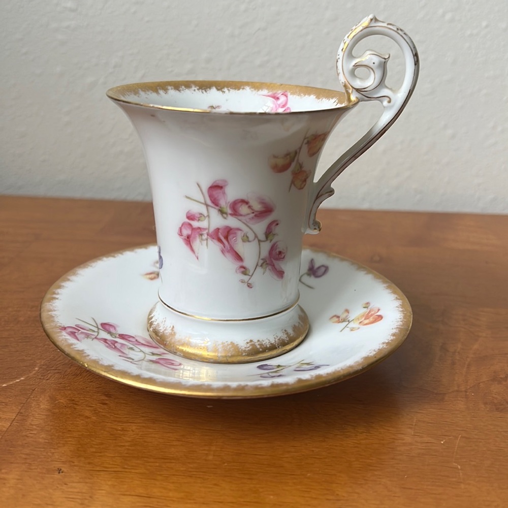 T&V Vintage Teacup and Saucer